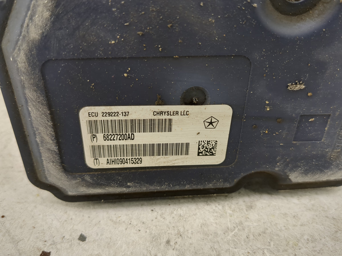 2014-2015 Dodge Durango Anti-Lock Brake ABS Pump Module Actuator OEM P/N:68227200AD P68227200AD, 229222-137 Fits Fits 2014 2