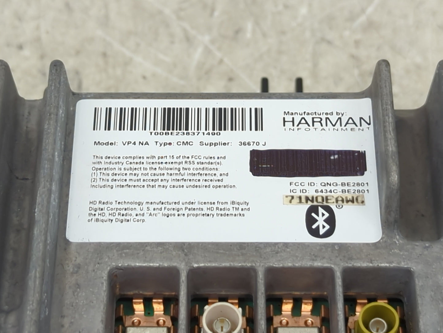2014 Dodge Durango Radio AM FM Cd Player Receiver Replacement P/N:VP4NA T00BE238371490, QNG-BE2801, 6434C-BE2801, 71NQEAWG F
