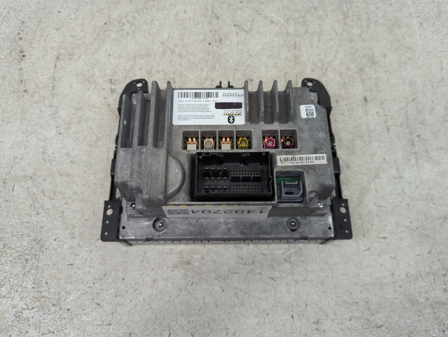 2014 Dodge Durango Radio AM FM Cd Player Receiver Replacement P/N:VP4NA T00BE238371490, QNG-BE2801, 6434C-BE2801, 71NQEAWG F