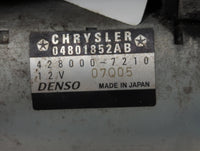 2011-2015 Dodge Durango Car Starter Motor Solenoid OEM P/N:428000-7210 04801852AB Fits Fits 2011 2012 2013 2014 2015 2016 OE