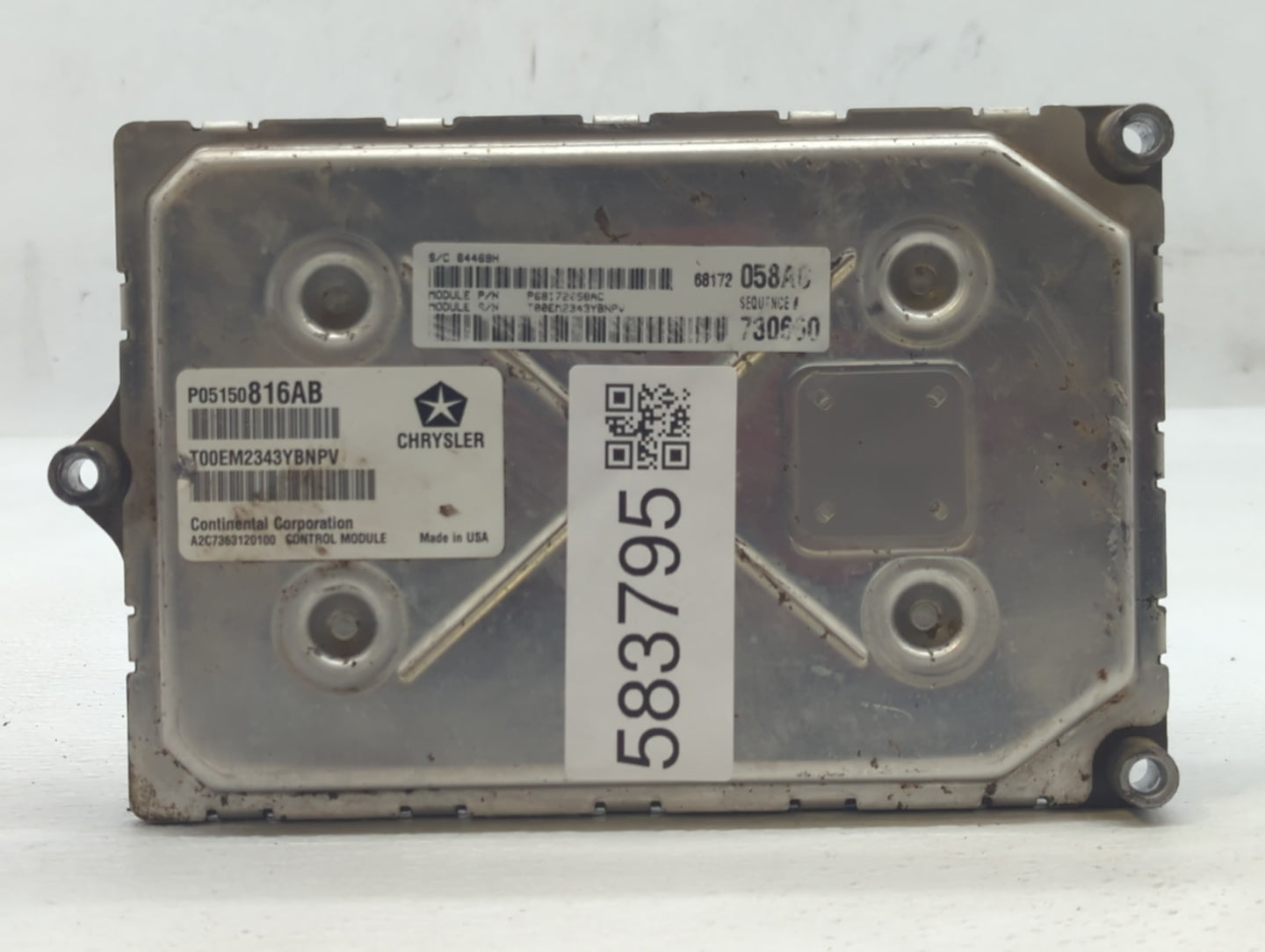 2014 Dodge Durango PCM Engine Control Computer ECU ECM PCU OEM P/N:p05150816ab Fits OEM Used Auto Parts - Oemusedautoparts1.