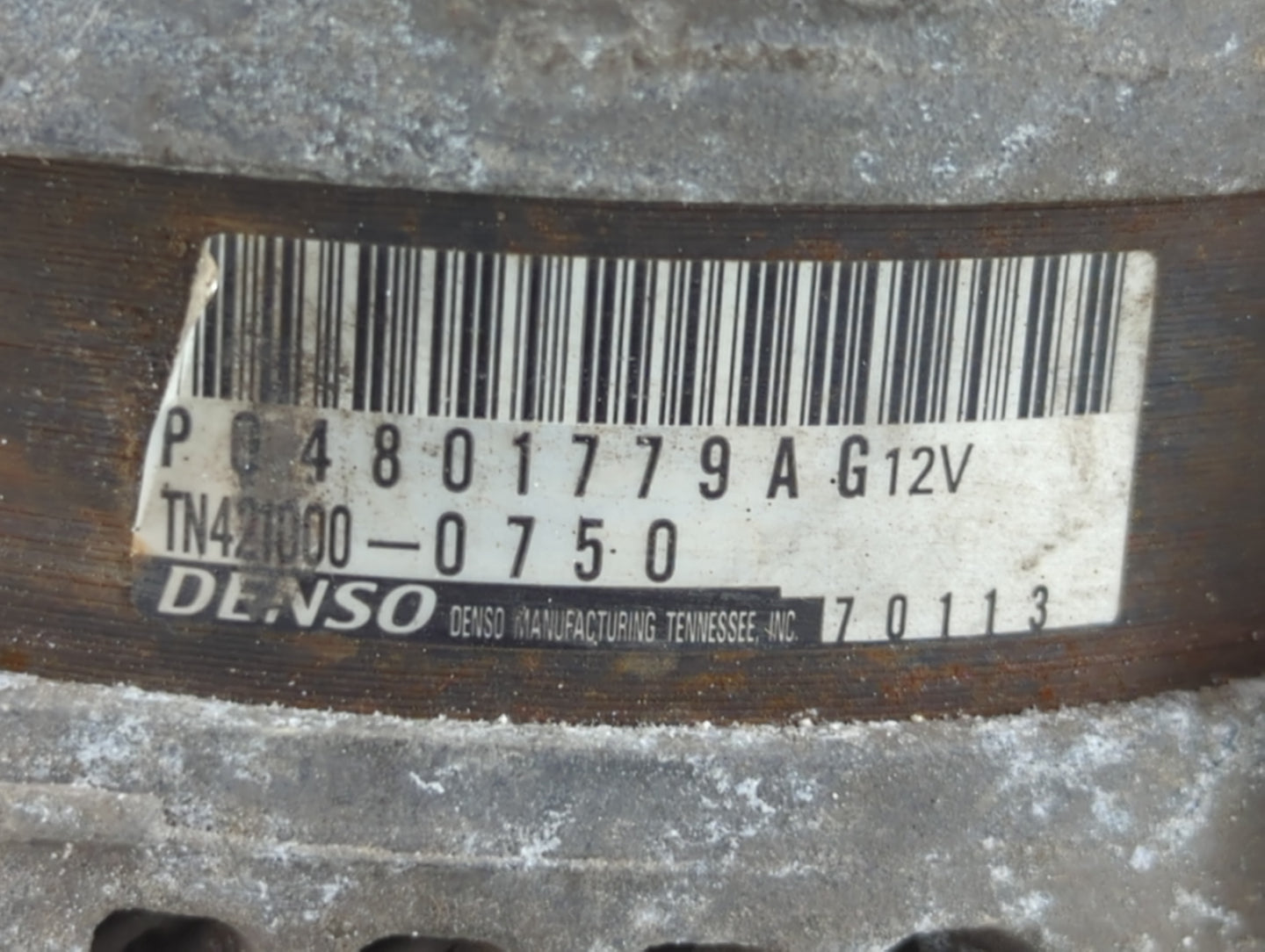 2011-2015 Dodge Durango Alternator Replacement Generator Charging Assembly Engine OEM P/N:TN421000-0750 P04801779AG Fits OEM