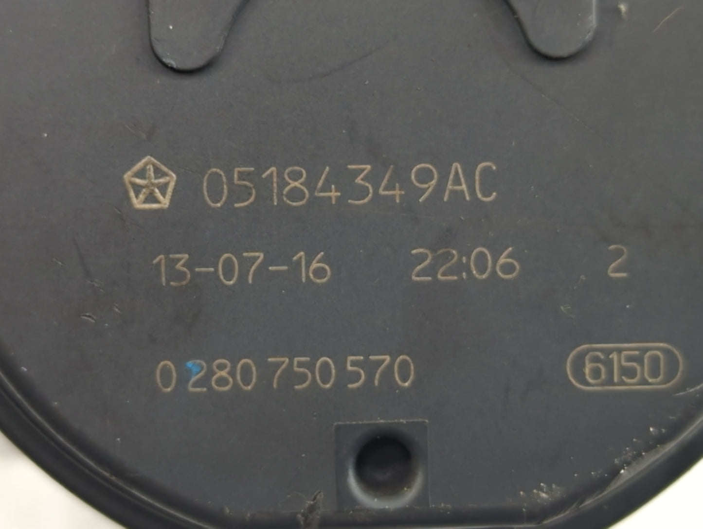 2011-2022 Dodge Durango Throttle Body P/N:05184 349AC 0 280 750 570 Fits OEM Used Auto Parts - Oemusedautoparts1.com