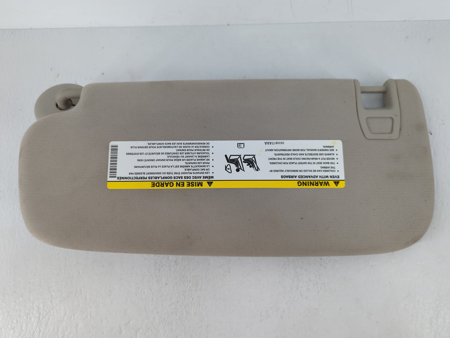 2011-2022 Dodge Durango Sun Visor Shade Replacement Passenger Right Mirror Fits OEM Used Auto Parts - Oemusedautoparts1.com