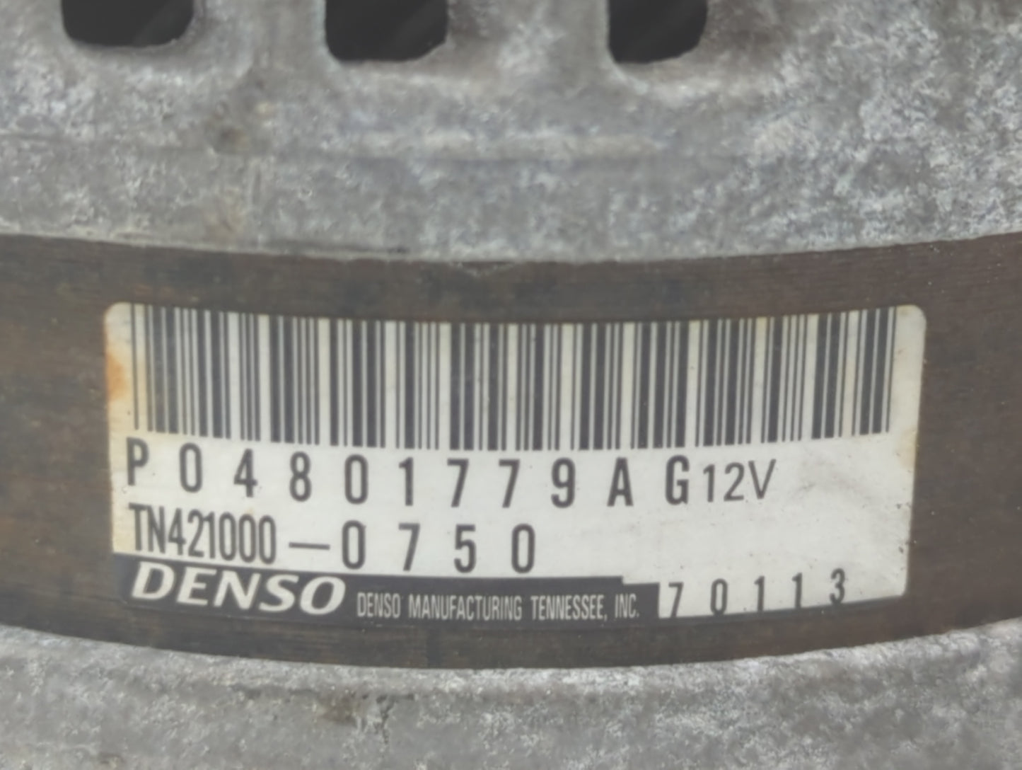 2011-2015 Dodge Durango Alternator Replacement Generator Charging Assembly Engine OEM P/N:P04801779AG Fits OEM Used Auto Par