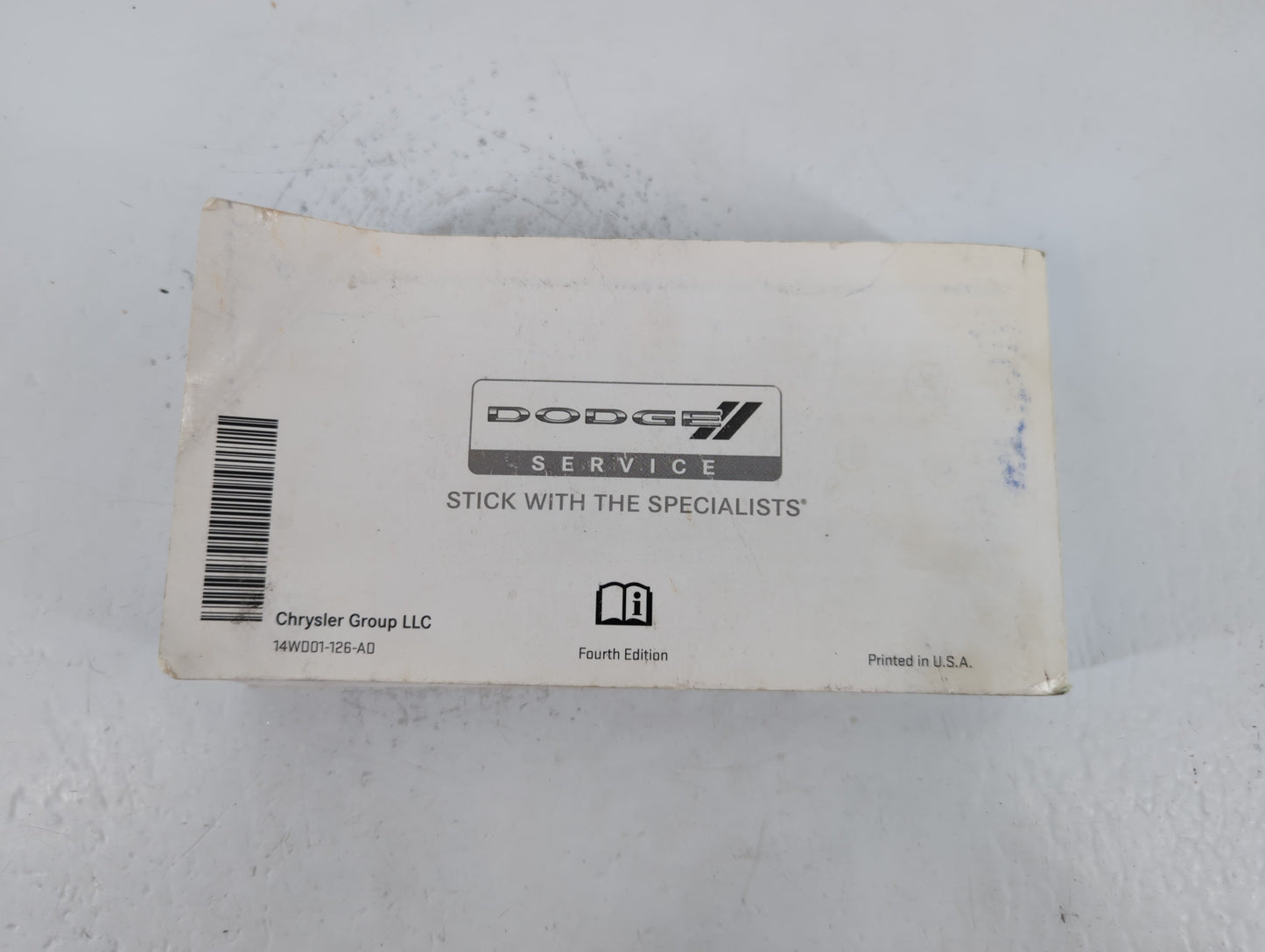 2014 Dodge Durango Owners Manual Book Guide P/N:14W001-126-AD OEM Used Auto Parts - Oemusedautoparts1.com
