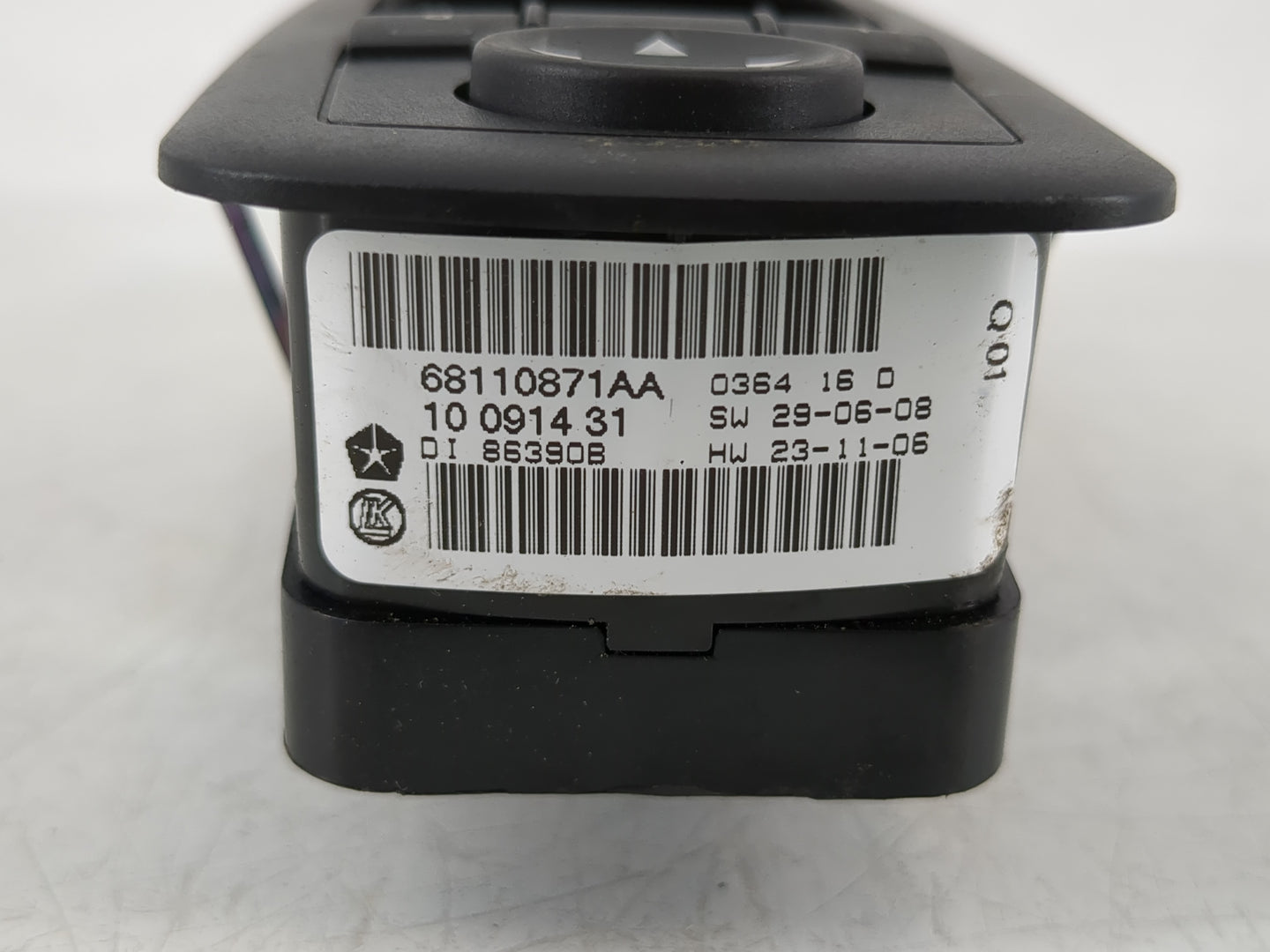 2012-2020 Dodge Grand Caravan Master Power Window Switch Replacement Driver Side Left P/N:68110871AA Fits OEM Used Auto Part
