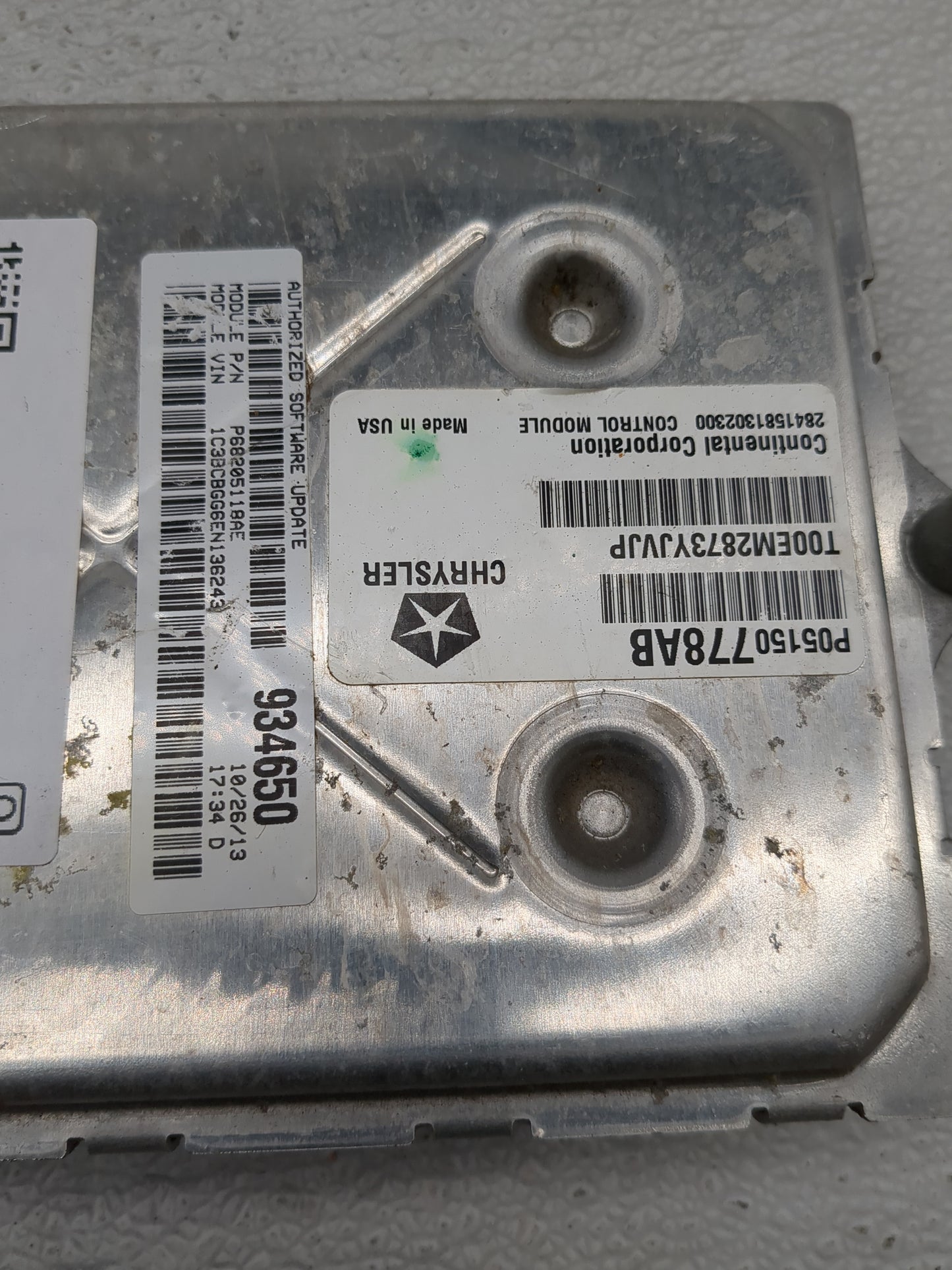 2014 Dodge Grand Caravan PCM Engine Control Computer ECU ECM PCU OEM P/N:P68205118AE P05150778AB Fits OEM Used Auto Parts - 