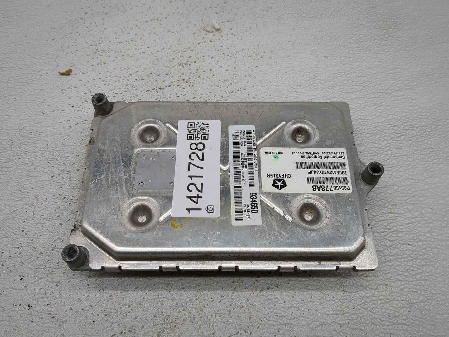 2014 Dodge Grand Caravan PCM Engine Control Computer ECU ECM PCU OEM P/N:P68205118AE P05150778AB Fits OEM Used Auto Parts - 