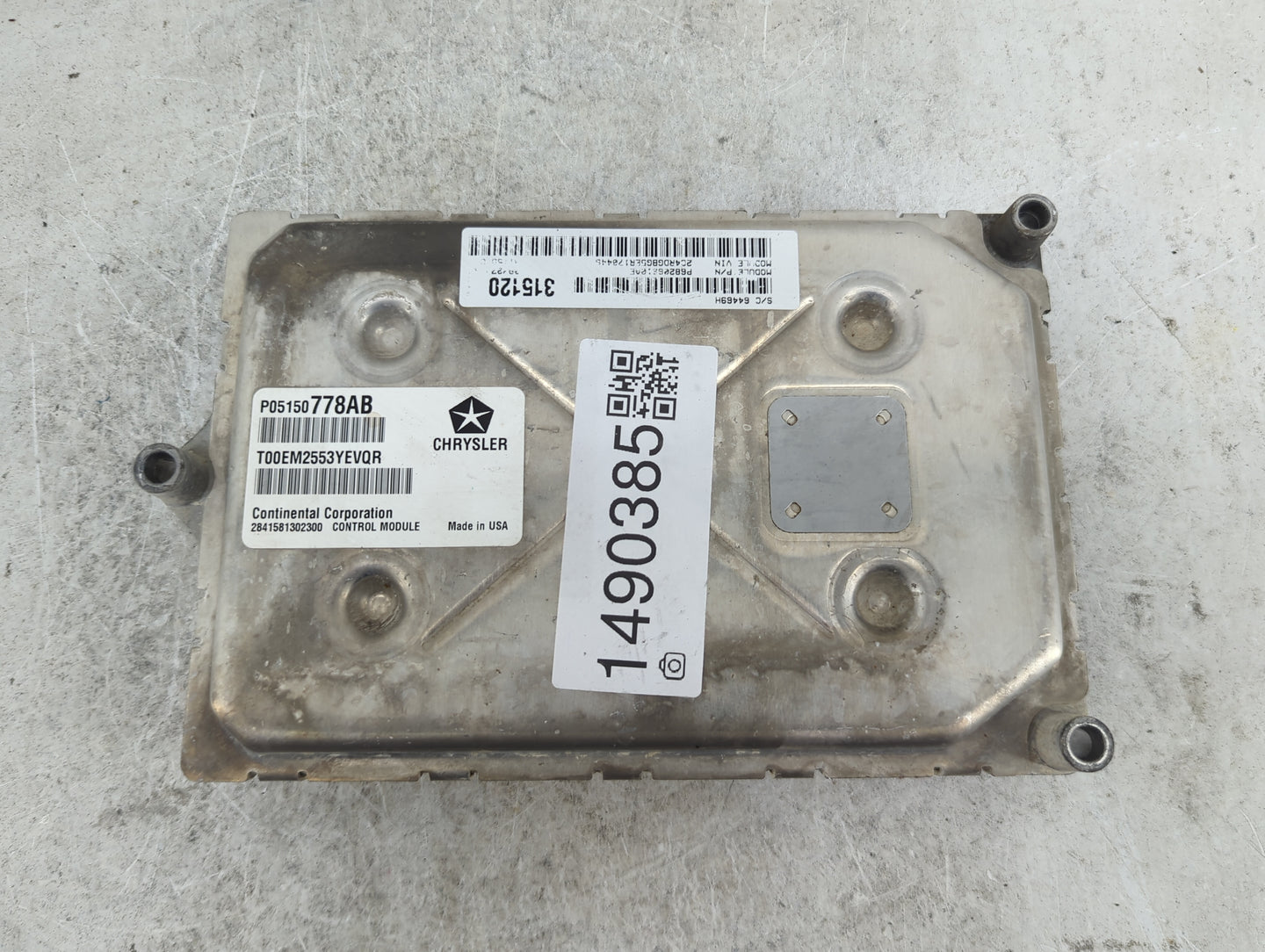 2014 Dodge Grand Caravan PCM Engine Control Computer ECU ECM PCU OEM P/N:P05150778AB T00EM2553YEVQR, 68276451AE Fits OEM Use