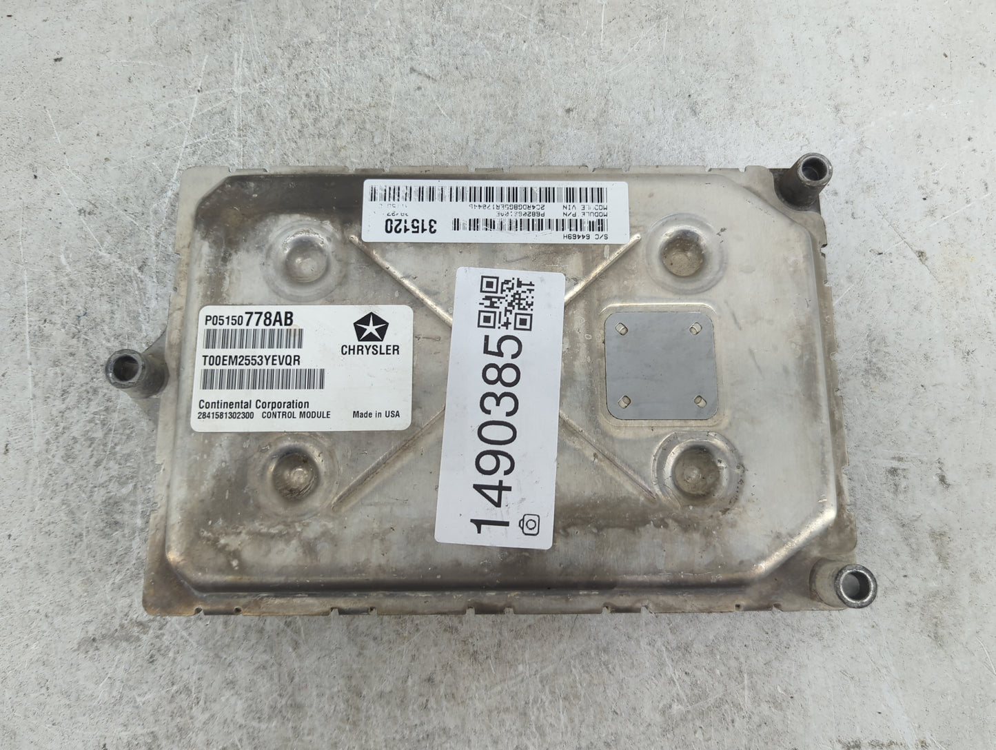 2014 Dodge Grand Caravan PCM Engine Control Computer ECU ECM PCU OEM P/N:P05150778AB T00EM2553YEVQR, 68276451AE Fits OEM Use