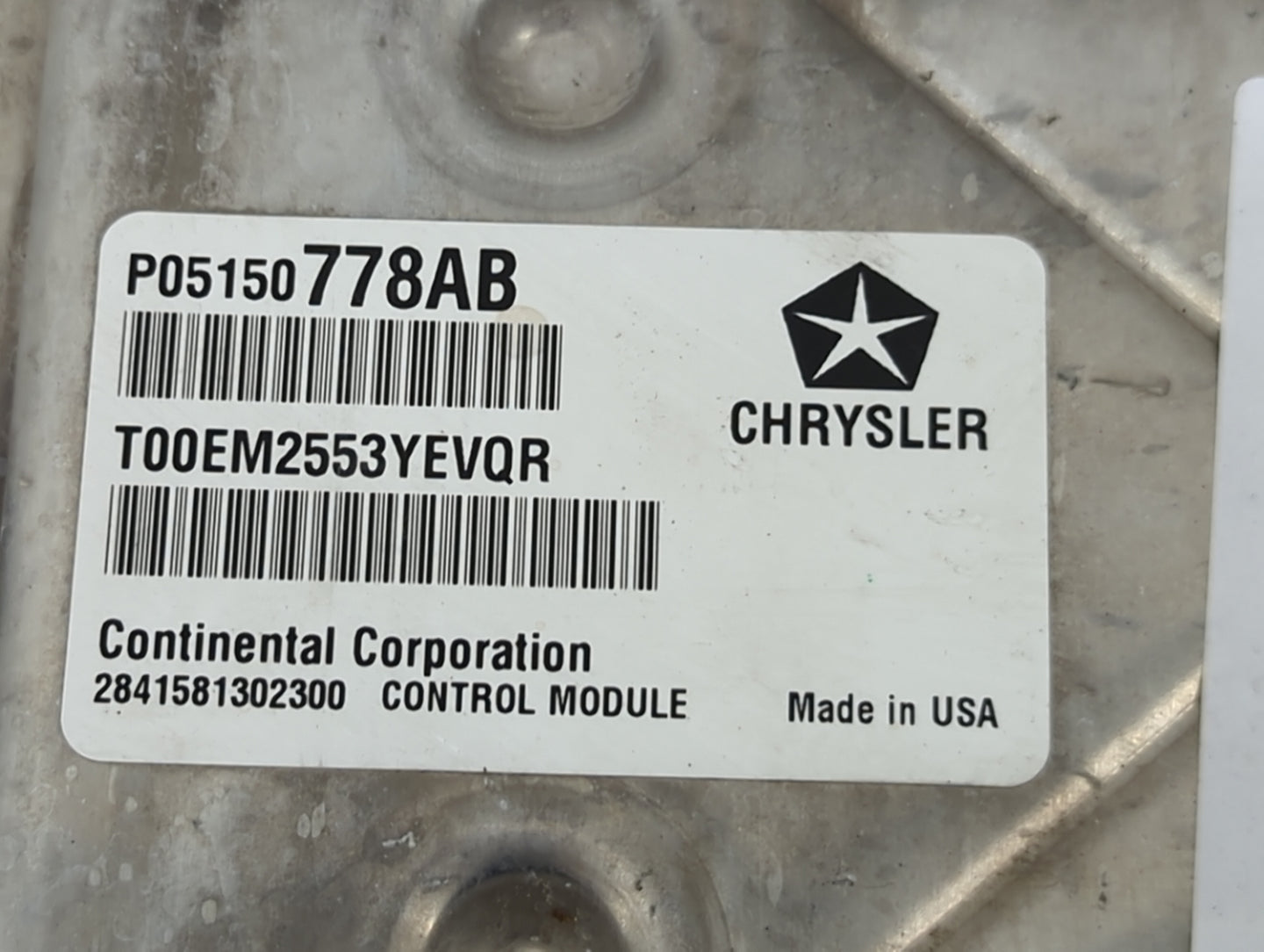2014 Dodge Grand Caravan PCM Engine Control Computer ECU ECM PCU OEM P/N:P05150778AB T00EM2553YEVQR, 68276451AE Fits OEM Use