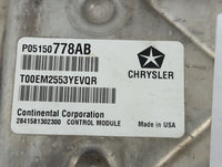 2014 Dodge Grand Caravan PCM Engine Control Computer ECU ECM PCU OEM P/N:P05150778AB T00EM2553YEVQR, 68276451AE Fits OEM Use