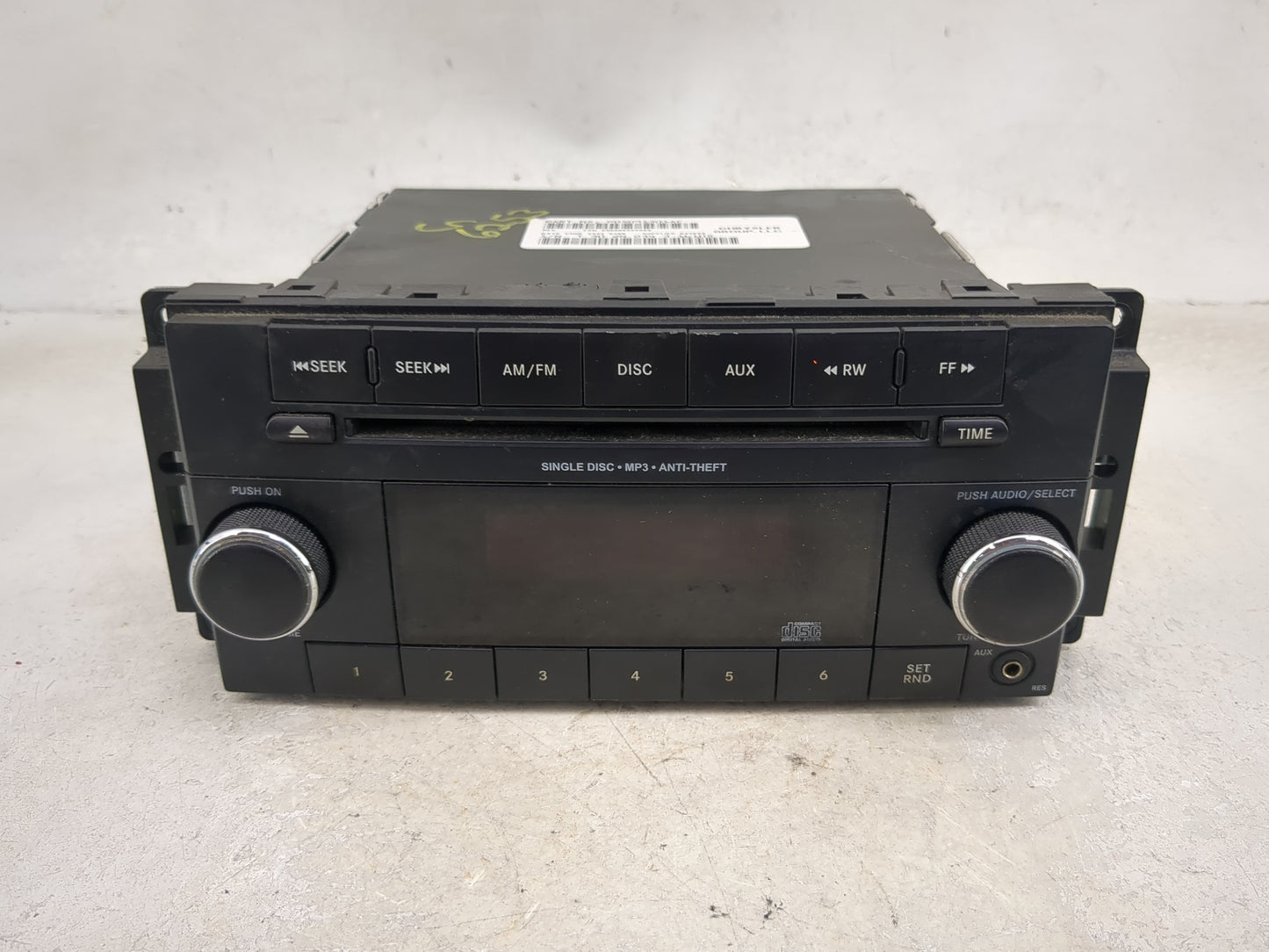 2012-2020 Dodge Grand Caravan Radio AM FM Cd Player Receiver Replacement P/N:P05091301AC Fits OEM Used Auto Parts - Oemuseda