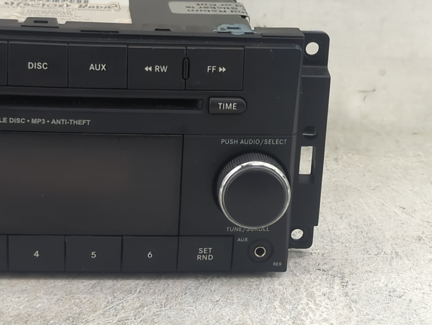 2012-2020 Dodge Grand Caravan Radio AM FM Cd Player Receiver Replacement P/N:P05091301AB Fits OEM Used Auto Parts - Oemuseda