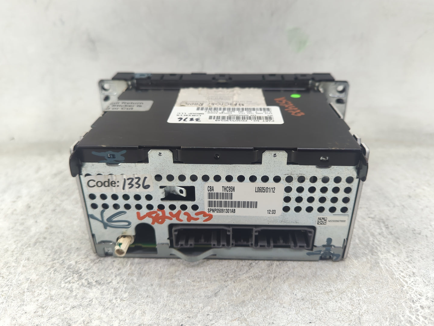 2012-2020 Dodge Grand Caravan Radio AM FM Cd Player Receiver Replacement P/N:P05091301AB Fits OEM Used Auto Parts - Oemuseda