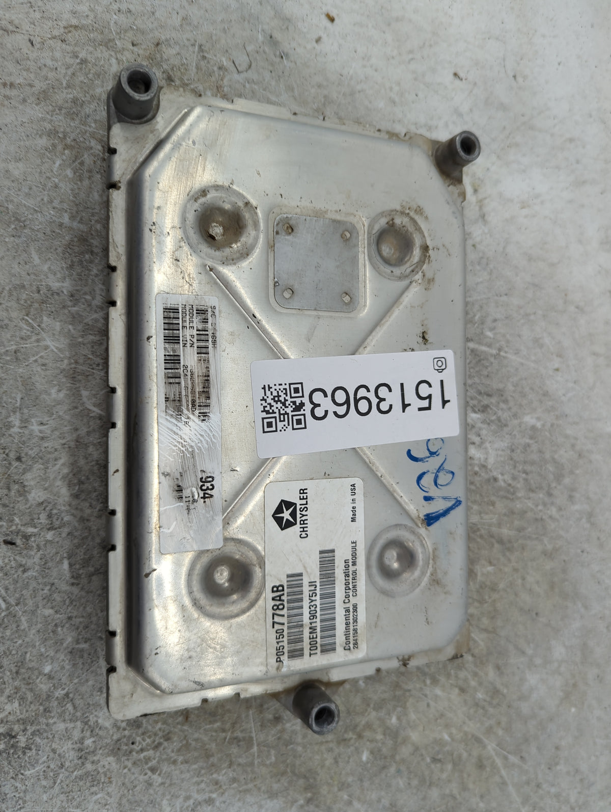 2014 Dodge Grand Caravan PCM Engine Control Computer ECU ECM PCU OEM P/N:P05150778AB T00EM1903Y5JI Fits OEM Used Auto Parts 