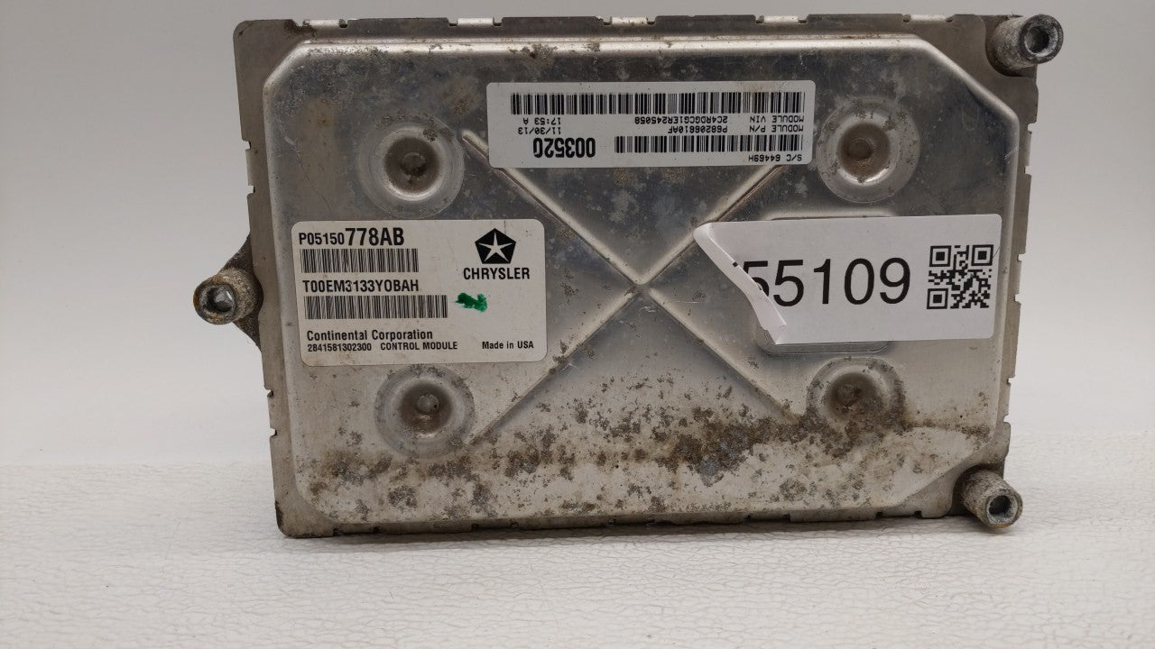 2014 Dodge Grand Caravan PCM Engine Control Computer ECU ECM PCU OEM P/N:P05150778AB P68205119AG, P68206610AF Fits OEM Used 