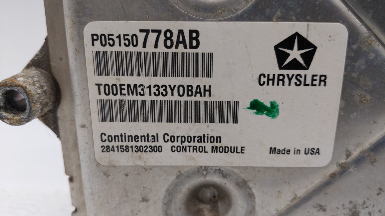 2014 Dodge Grand Caravan PCM Engine Control Computer ECU ECM PCU OEM P/N:P05150778AB P68205119AG, P68206610AF Fits OEM Used 