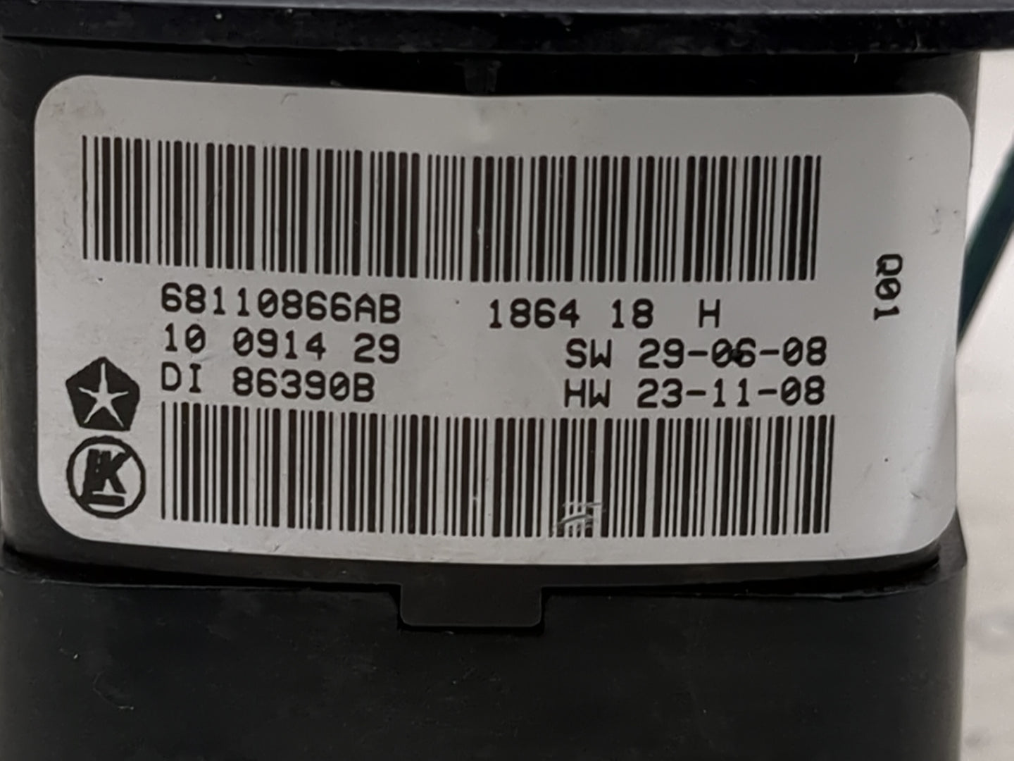 2012-2020 Dodge Grand Caravan Master Power Window Switch Replacement Driver Side Left P/N:68110866AB Fits OEM Used Auto Part