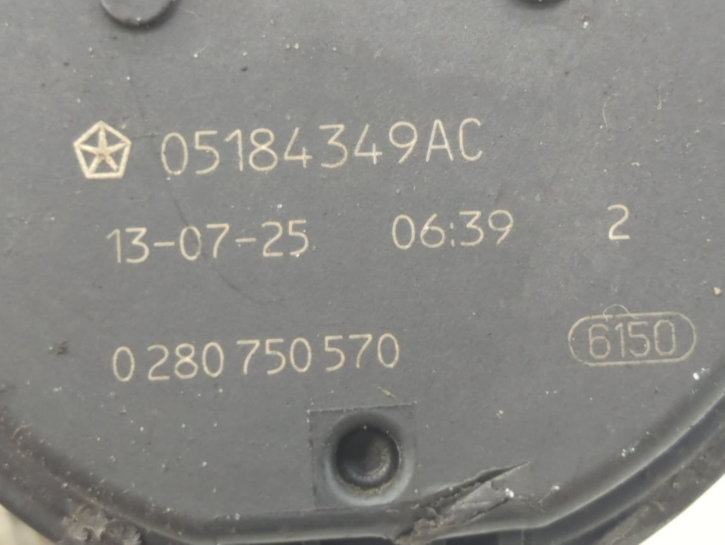 2011-2020 Dodge Grand Caravan Throttle Body P/N:05184349AC 0 280 750 570 Fits OEM Used Auto Parts - Oemusedautoparts1.com