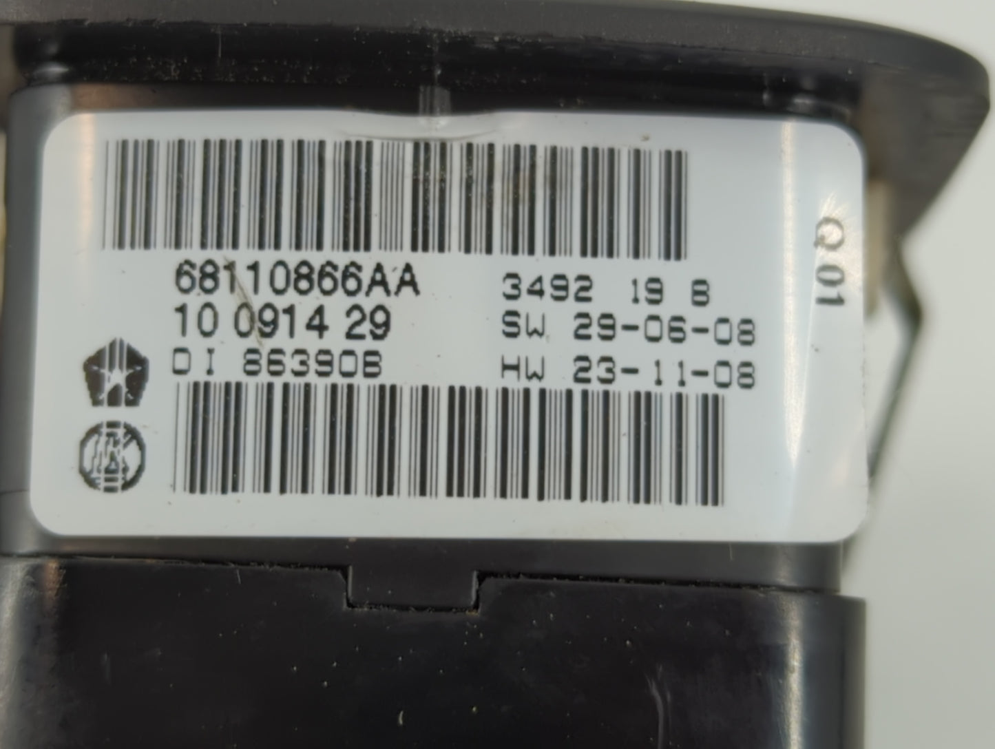 2012-2020 Dodge Grand Caravan Master Power Window Switch Replacement Driver Side Left P/N:68110866AA Fits OEM Used Auto Part
