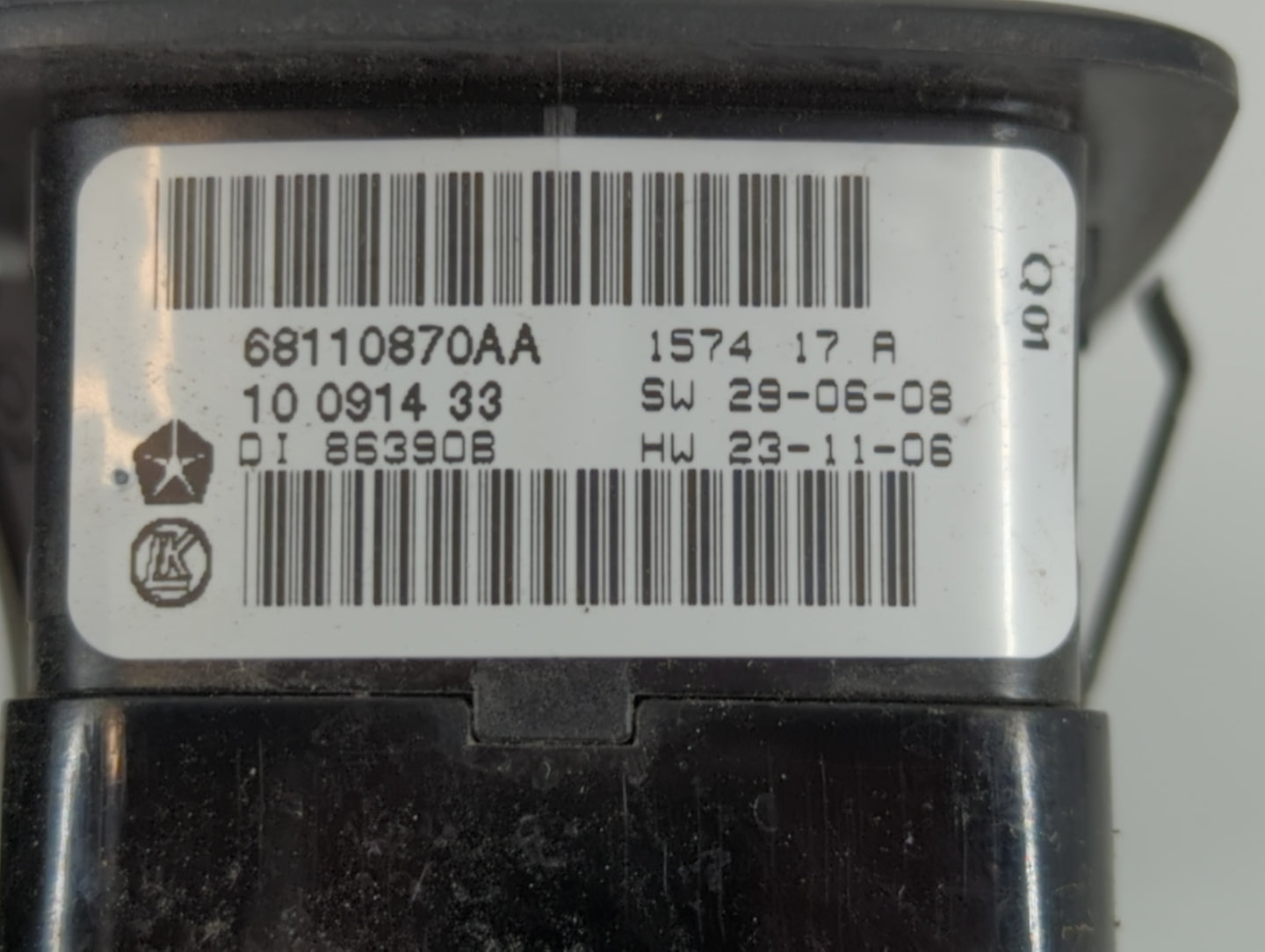 2012-2016 Dodge Grand Caravan Master Power Window Switch Replacement Driver Side Left P/N:68110870AA Fits OEM Used Auto Part
