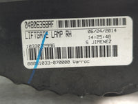 2014 Dodge Journey Tail Light Assembly Passenger Right OEM P/N:04806368AF Fits OEM Used Auto Parts - Oemusedautoparts1.com