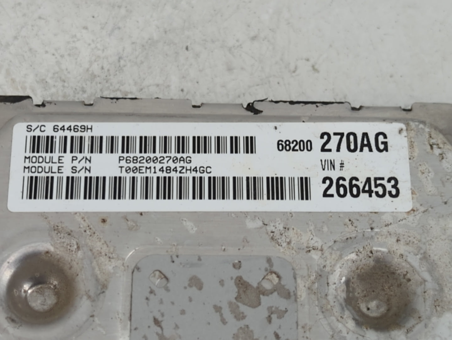 2014 Dodge Journey PCM Engine Control Computer ECU ECM PCU OEM P/N:P68200270AG Fits OEM Used Auto Parts - Oemusedautoparts1.