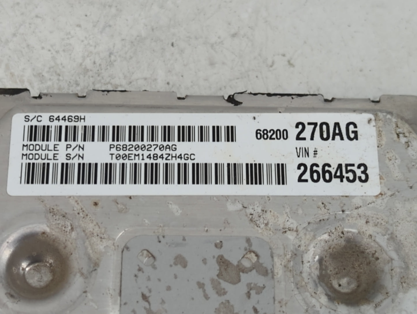 2014 Dodge Journey PCM Engine Control Computer ECU ECM PCU OEM P/N:P68200270AG Fits OEM Used Auto Parts - Oemusedautoparts1.