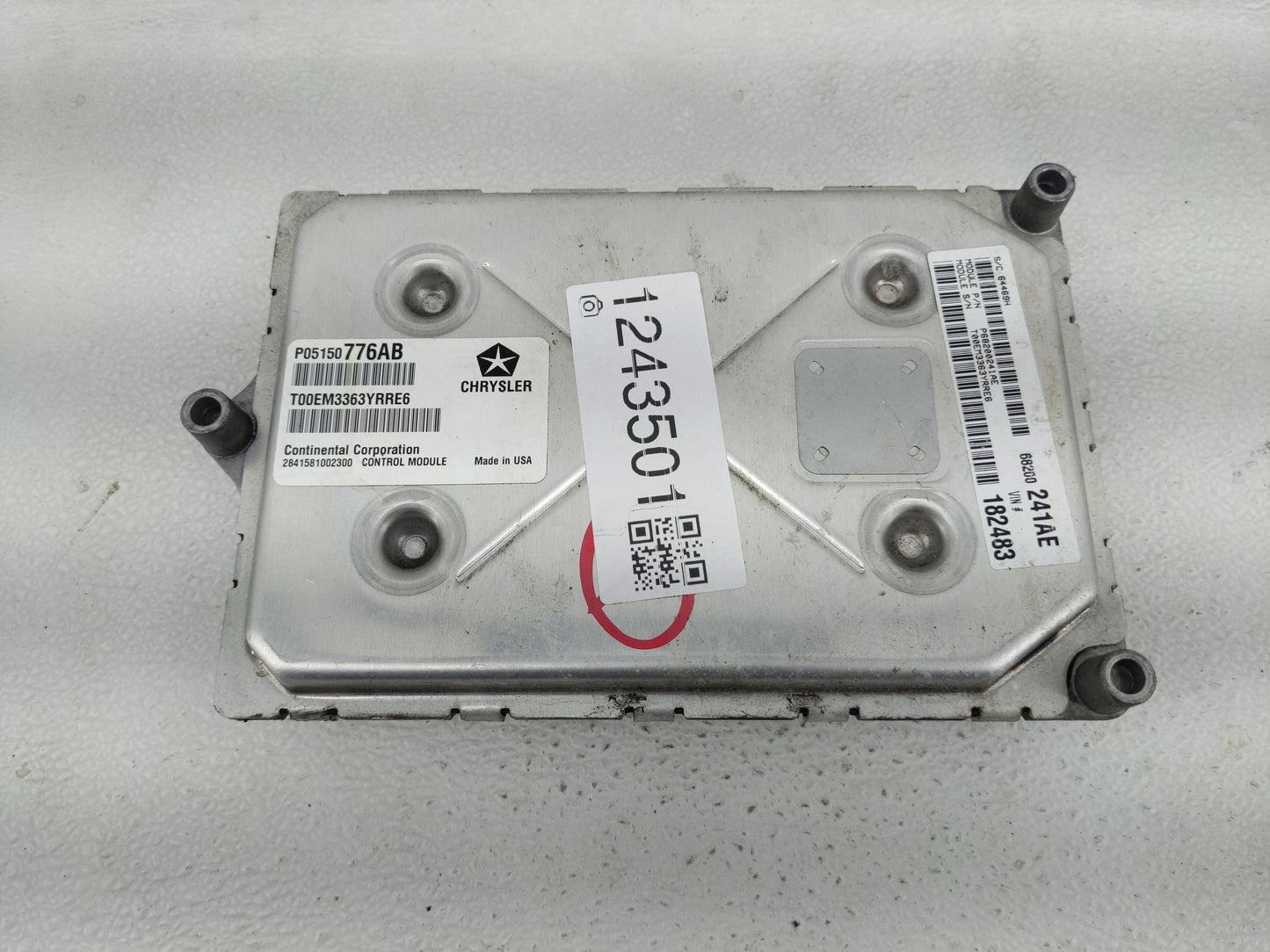 2014 Dodge Journey PCM Engine Control Computer ECU ECM PCU OEM P/N:P05150776AB Fits OEM Used Auto Parts - Oemusedautoparts1.