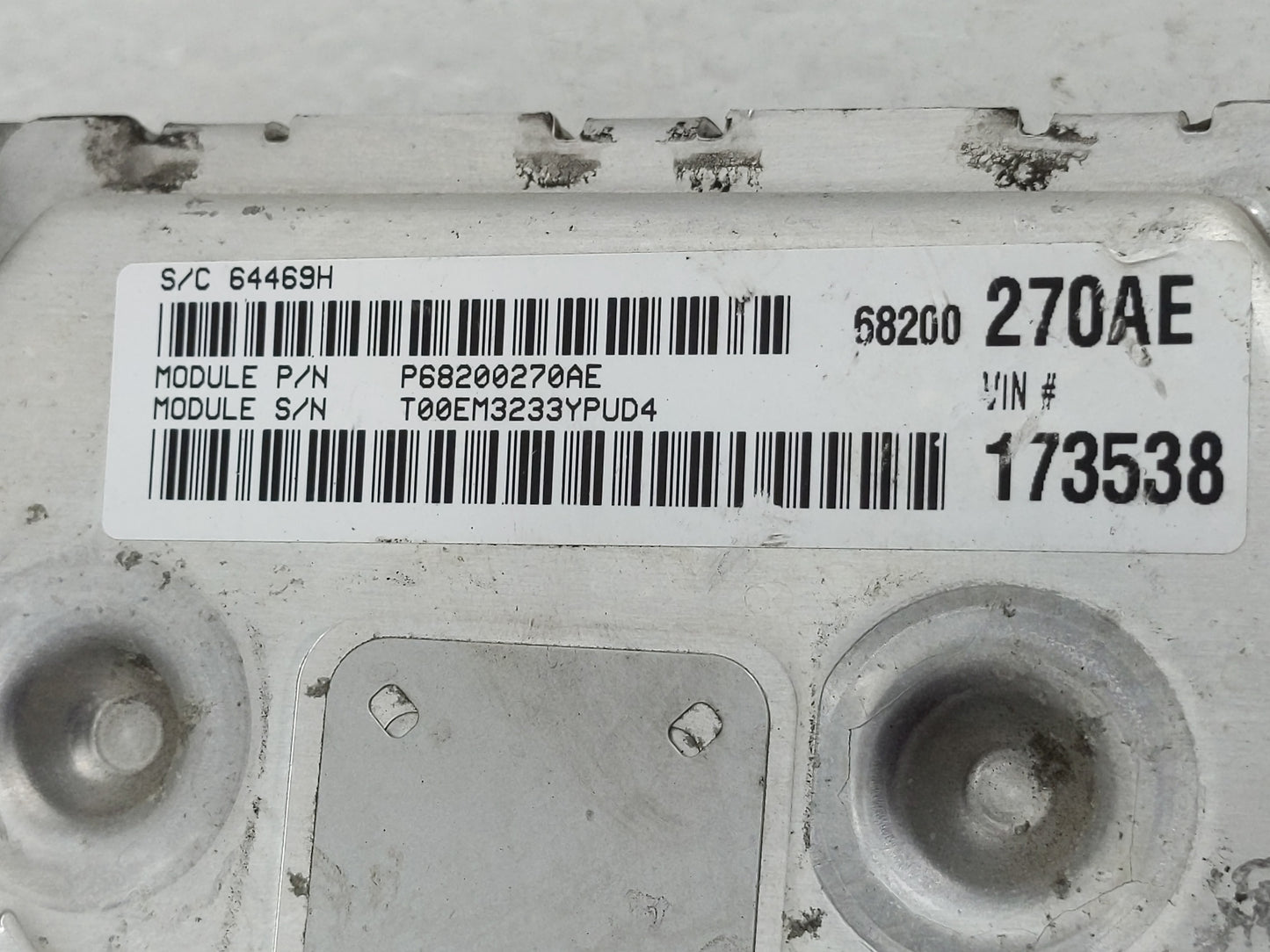 2014 Dodge Journey PCM Engine Control Computer ECU ECM PCU OEM P/N:P05150782AB Fits OEM Used Auto Parts - Oemusedautoparts1.