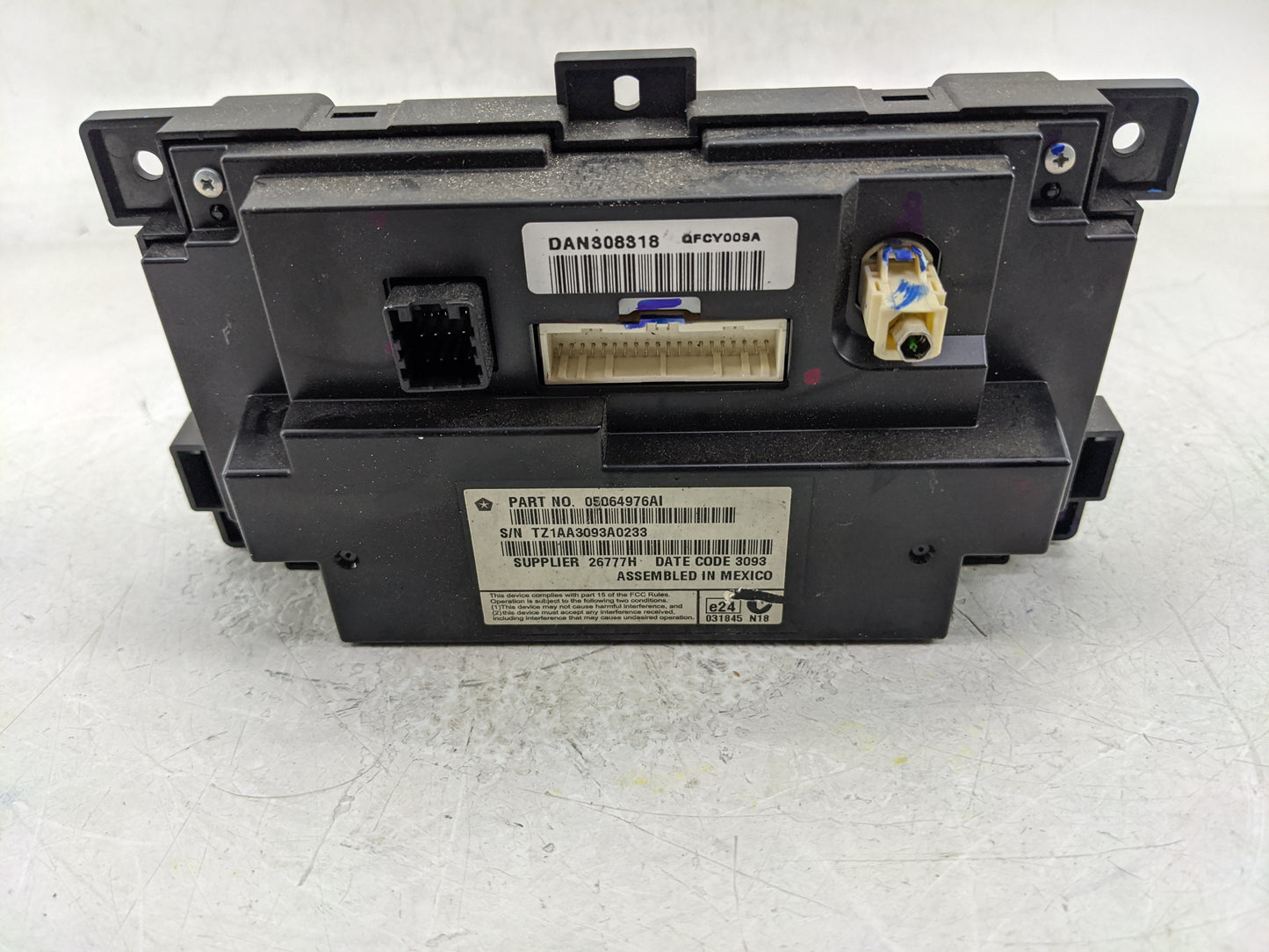 2014 Dodge Journey Climate Control Module Temperature AC/Heater Replacement P/N:05064976AI Fits OEM Used Auto Parts - Oemuse