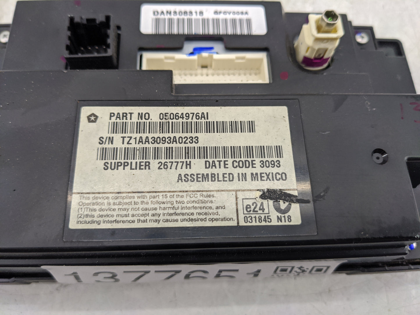 2014 Dodge Journey Climate Control Module Temperature AC/Heater Replacement P/N:05064976AI Fits OEM Used Auto Parts - Oemuse