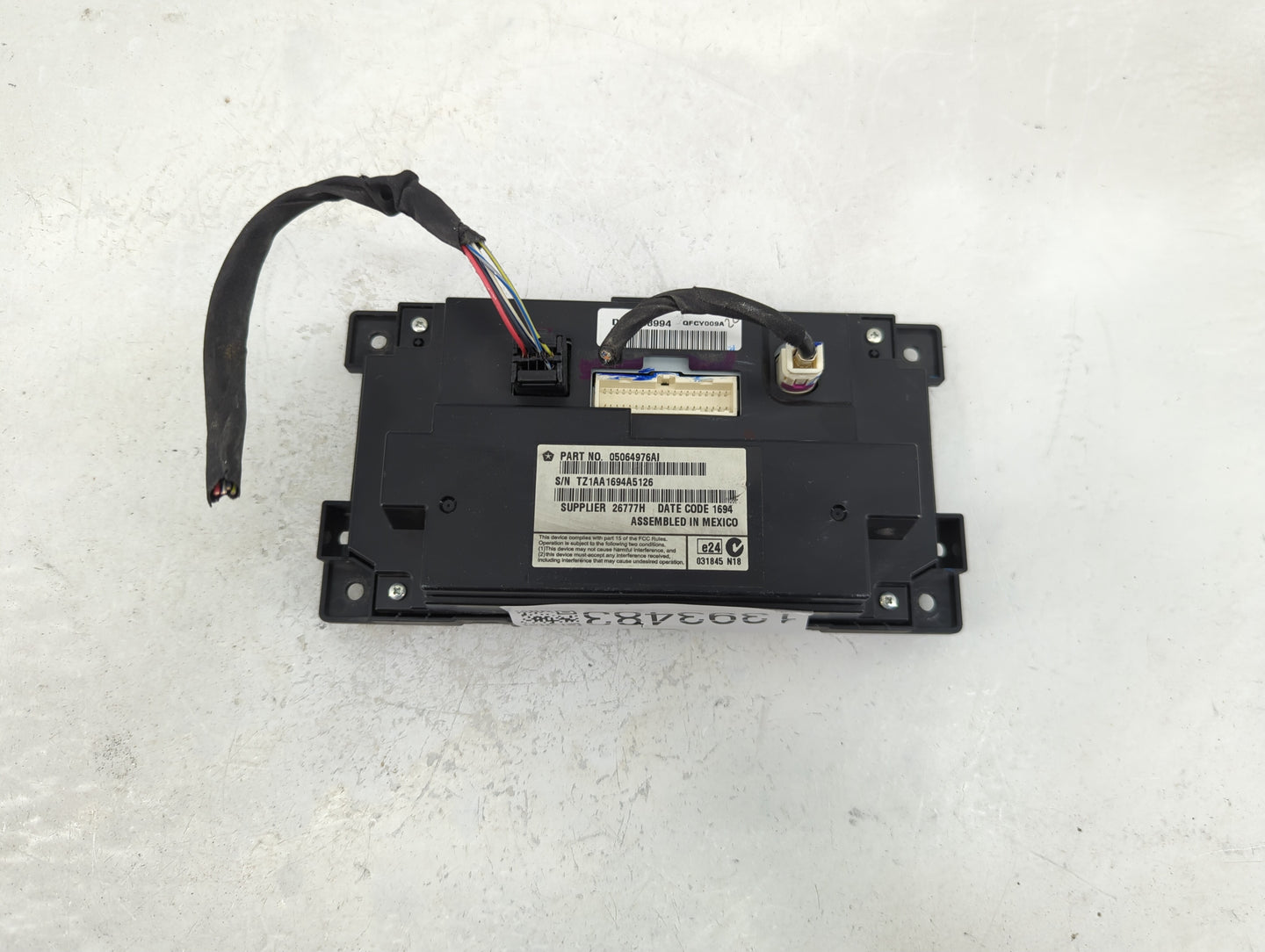2014 Dodge Journey Information Display Screen - Oemusedautoparts1.com