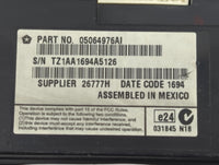 2014 Dodge Journey Information Display Screen - Oemusedautoparts1.com