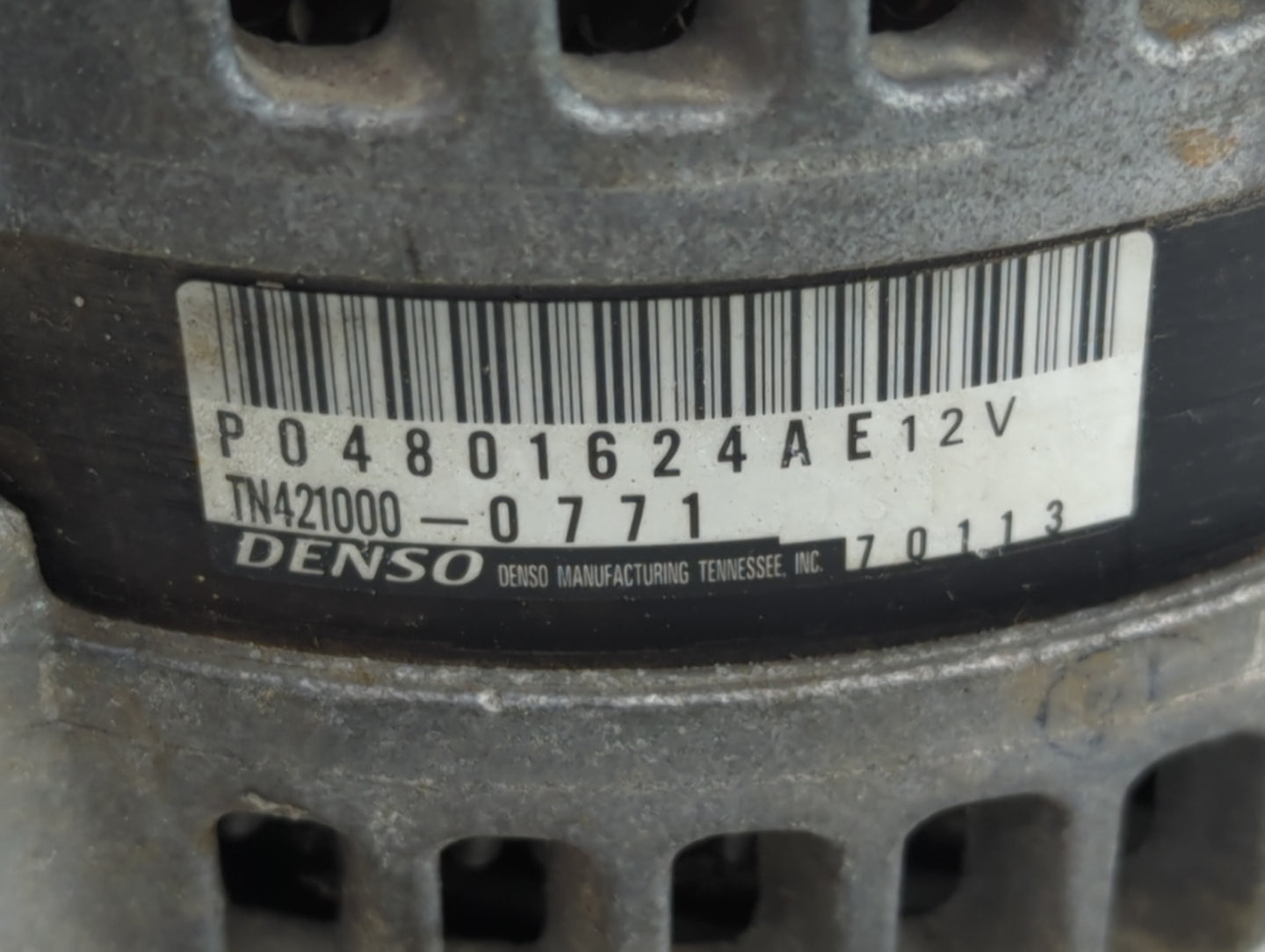 2011-2019 Dodge Journey Alternator Replacement Generator Charging Assembly Engine OEM P/N:TN421000-0771 P04801624AE Fits OEM