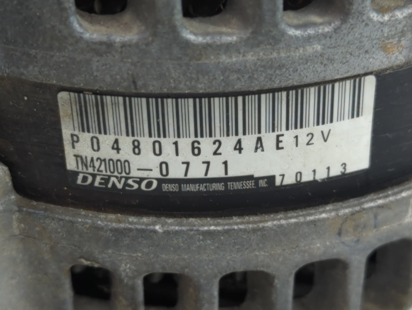 2011-2019 Dodge Journey Alternator Replacement Generator Charging Assembly Engine OEM P/N:TN421000-0771 P04801624AE Fits OEM