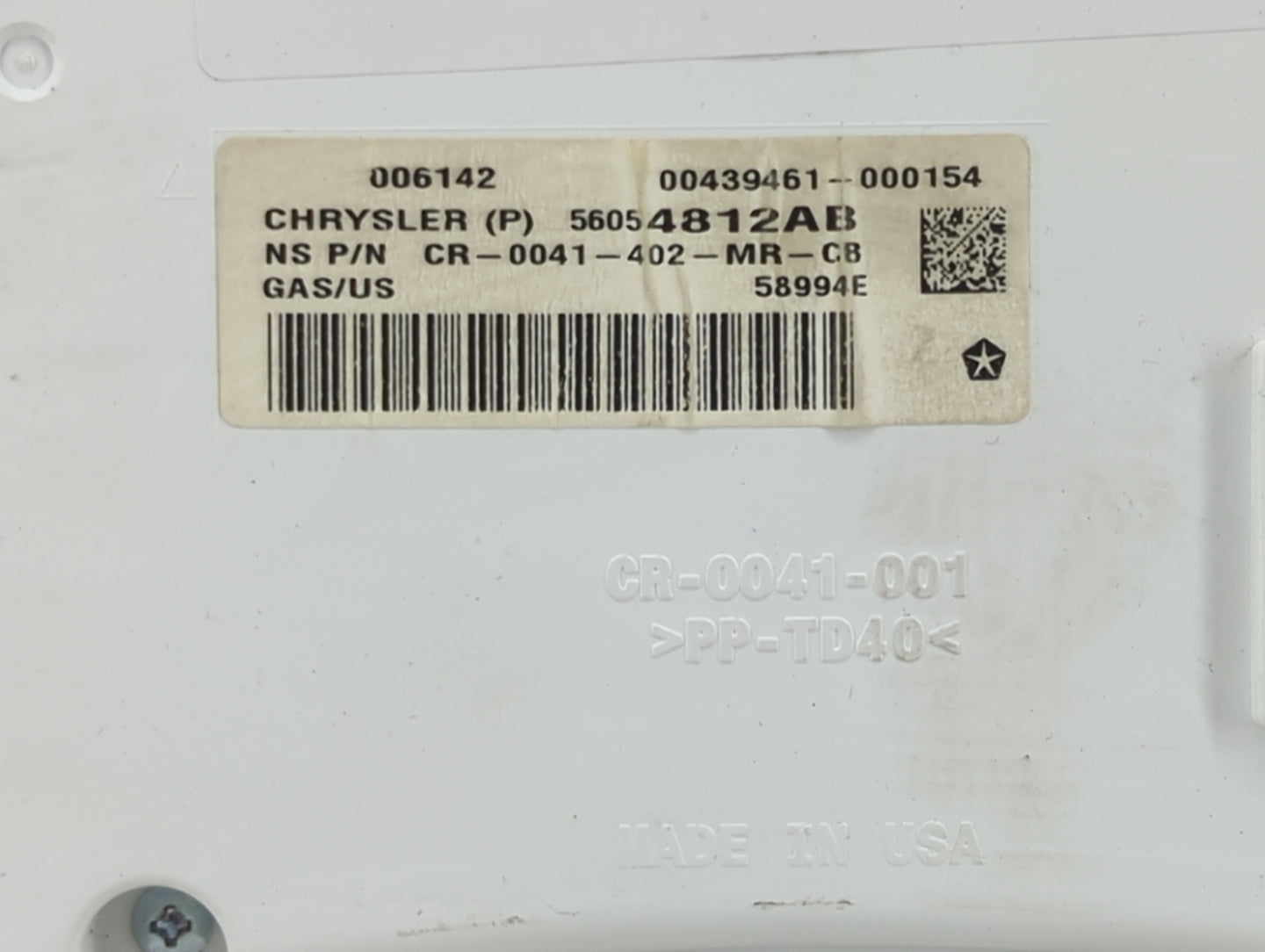 2014 Dodge Journey Instrument Cluster Speedometer Gauges P/N:56054812AB CR-0041-402-MR-CB Fits OEM Used Auto Parts - Oemused