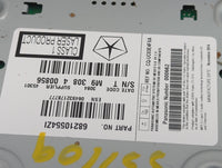 2014 Dodge Journey Radio AM FM Cd Player Receiver Replacement P/N:68210554ZI CQ-UC03E4FXA Fits OEM Used Auto Parts - Oemused