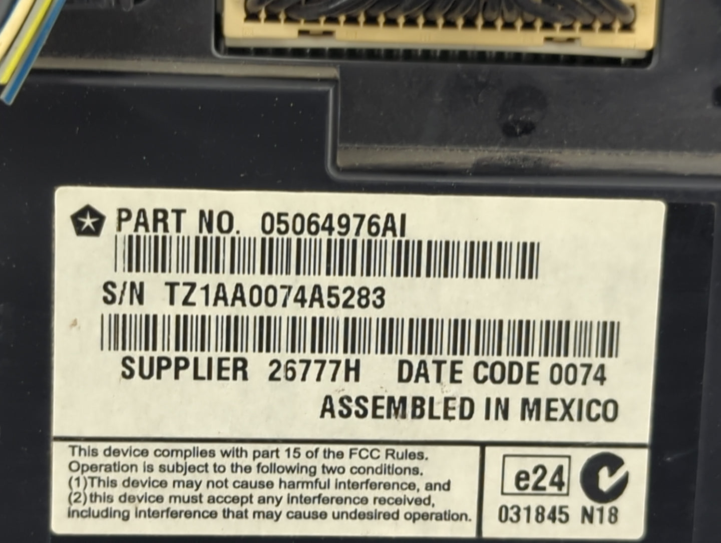 2014 Dodge Journey Information Display Screen - Oemusedautoparts1.com