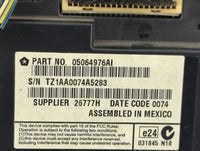2014 Dodge Journey Information Display Screen - Oemusedautoparts1.com