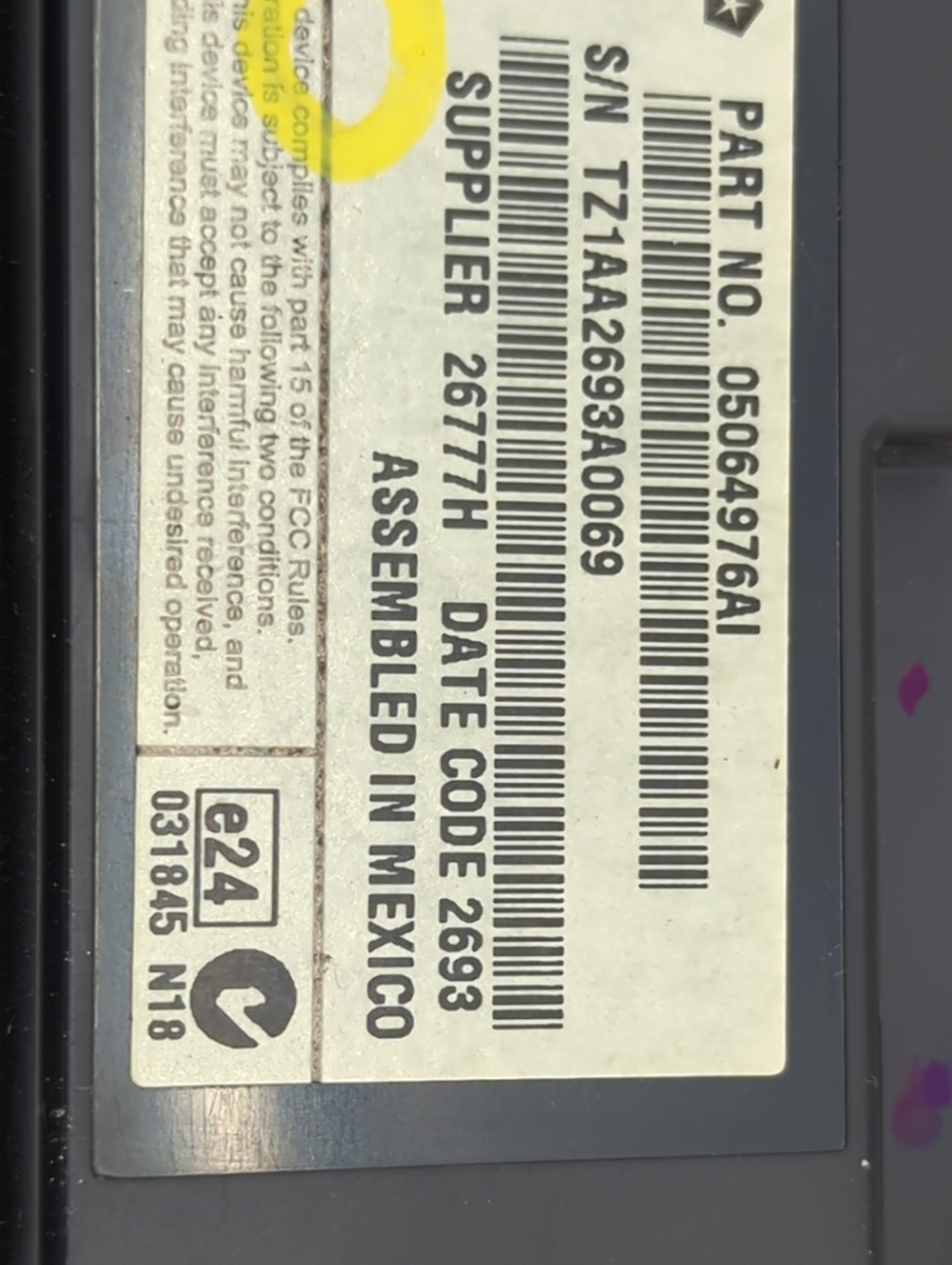 2014 Dodge Journey Information Display Screen 1444288 - Oemusedautoparts1.com