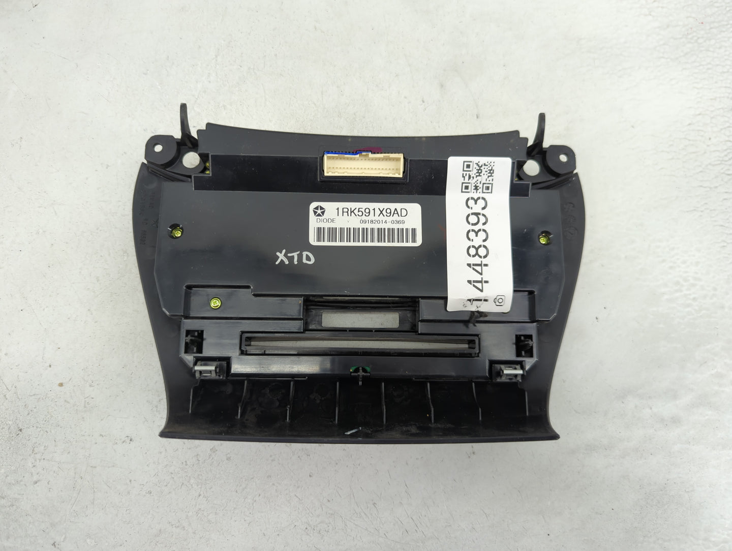 2014 Dodge Journey Climate Control Module Temperature AC/Heater Replacement P/N:1RK591X9AD Fits OEM Used Auto Parts - Oemuse