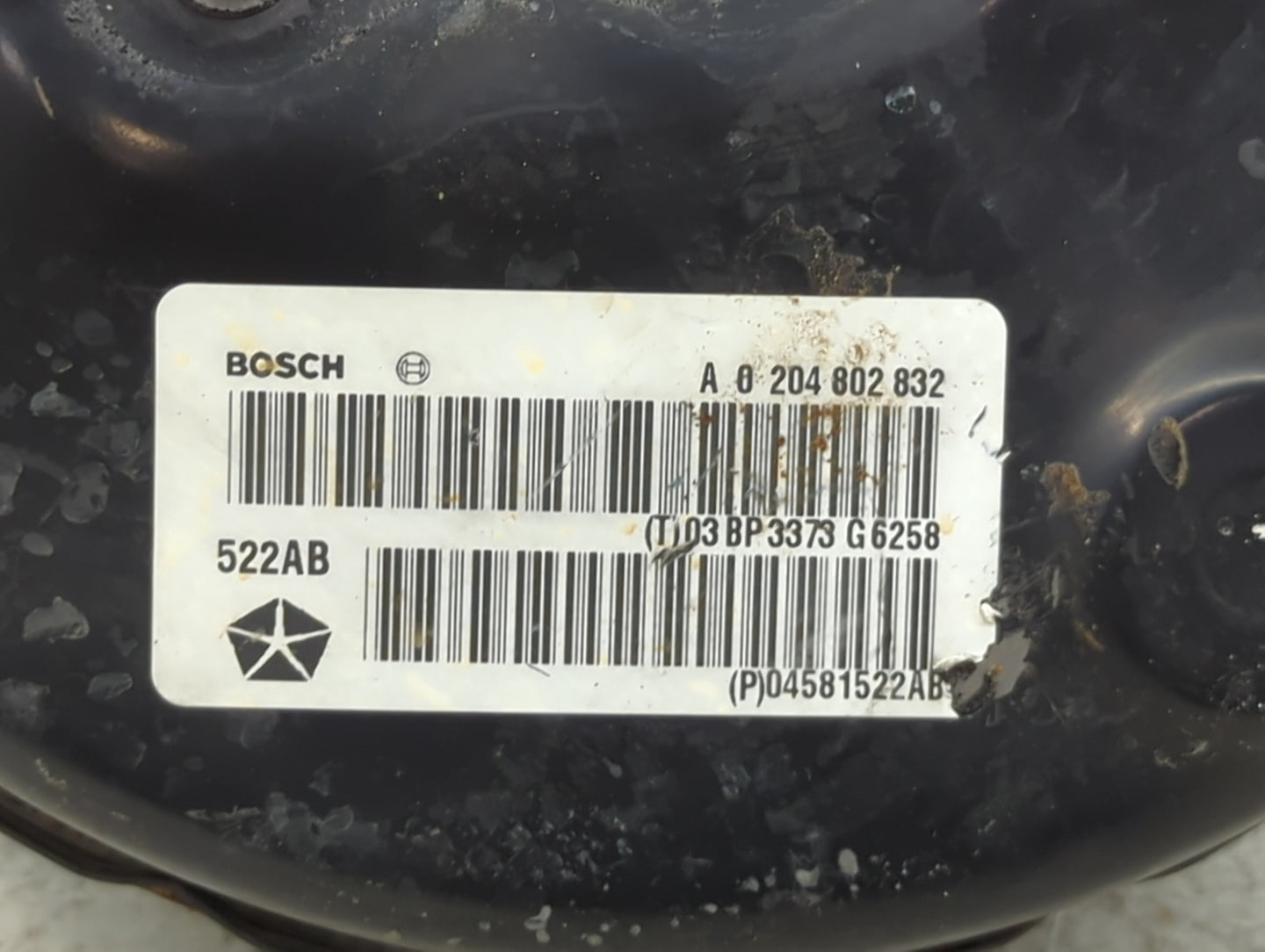 2014 Dodge Journey Power Brake Booster Oem 1450847 - Oemusedautoparts1.com