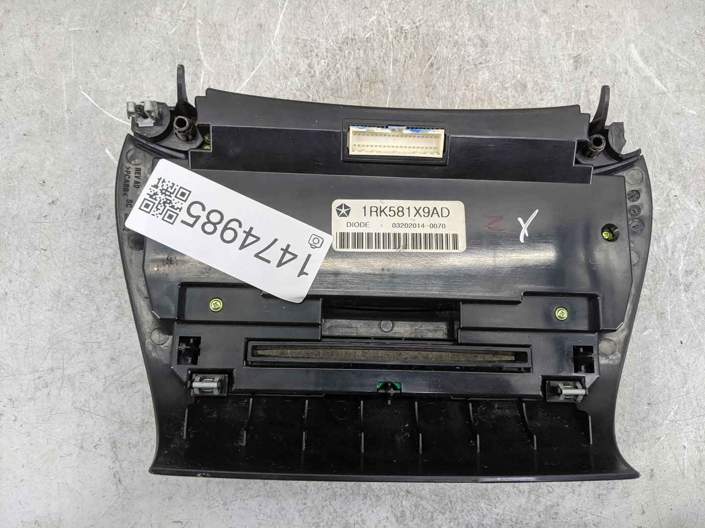 2011-2017 Dodge Journey Climate Control Module Temperature AC/Heater Replacement P/N:1RK581X9AD Fits OEM Used Auto Parts - O