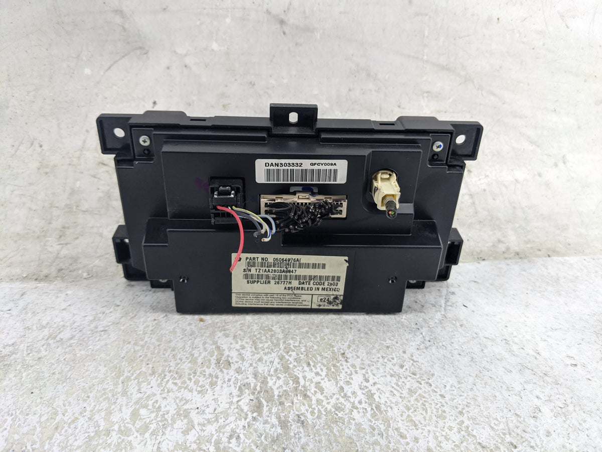 2014 Dodge Journey Climate Control Module Temperature AC/Heater Replacement P/N:05064936AI 05064975AI Fits OEM Used Auto Par