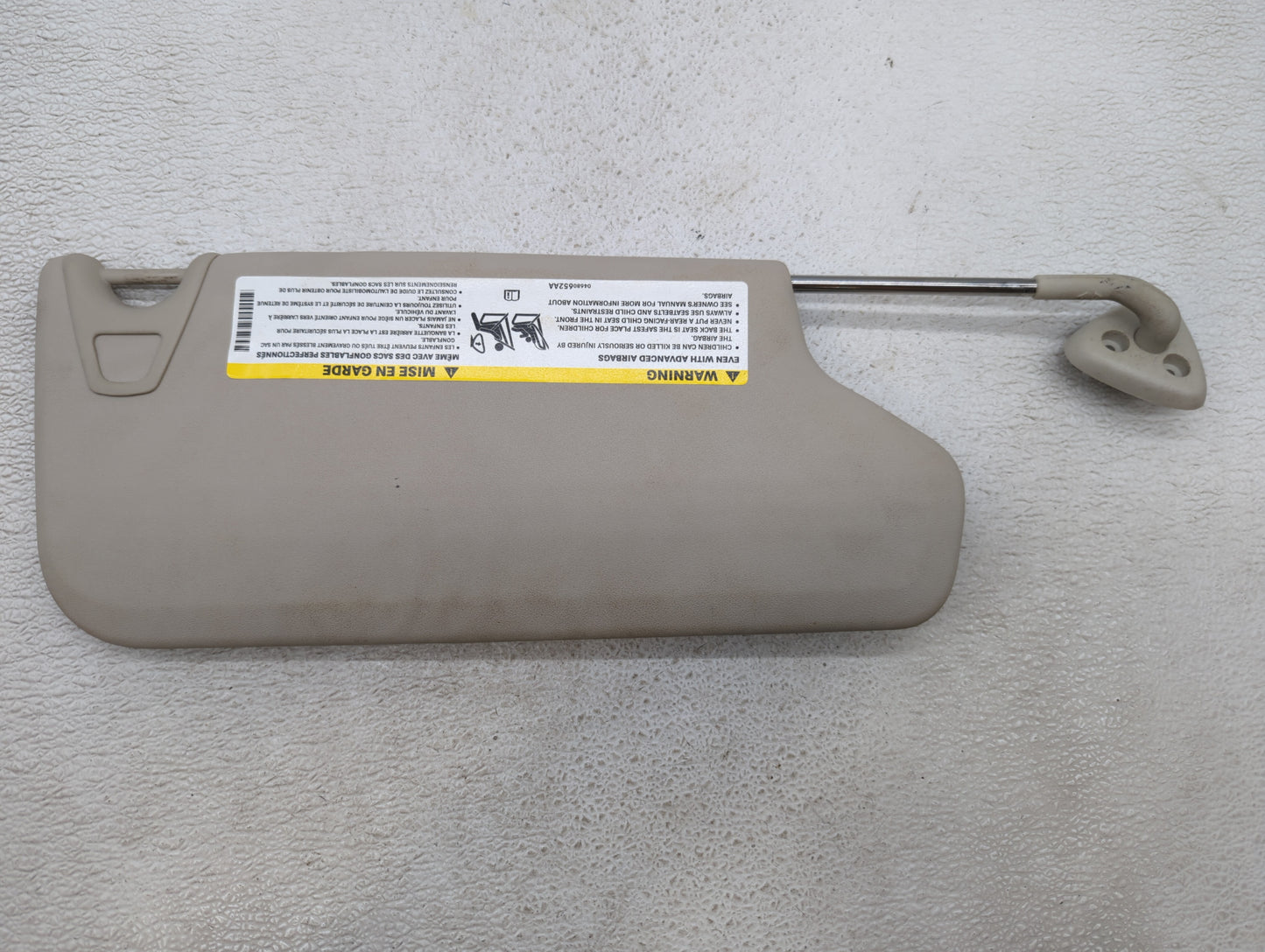 2014 Dodge Journey Sun Visor Shade Replacement Driver Left Mirror Fits OEM Used Auto Parts - Oemusedautoparts1.com