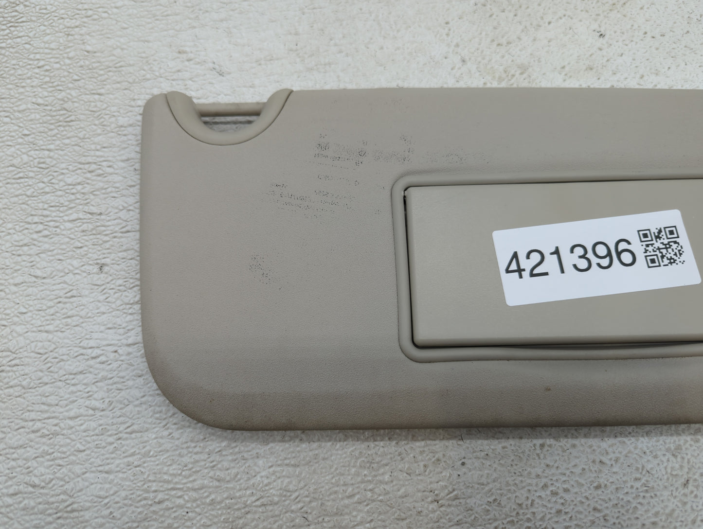 2014 Dodge Journey Sun Visor Shade Replacement Passenger Right Mirror Fits OEM Used Auto Parts - Oemusedautoparts1.com