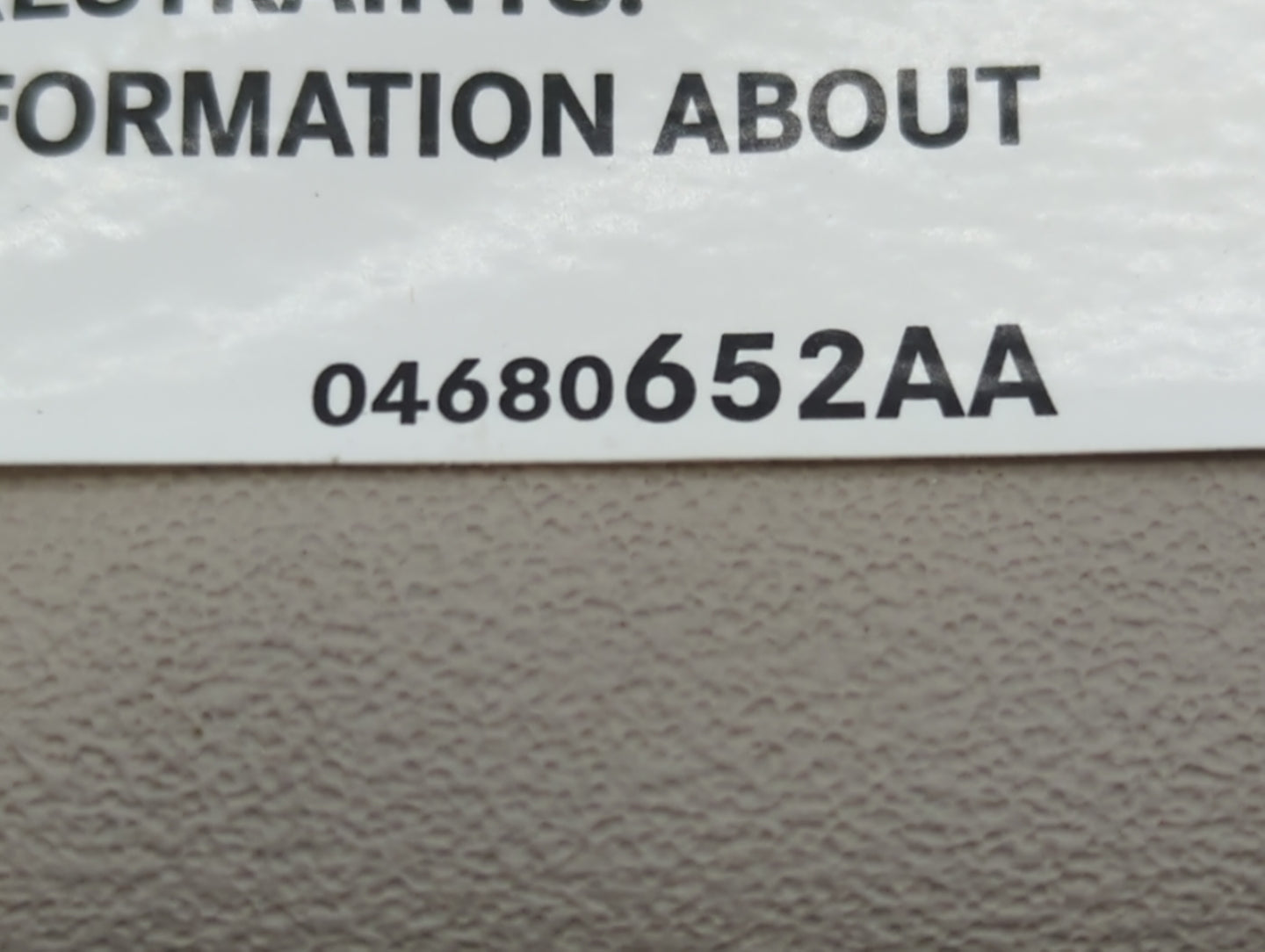 2014 Dodge Journey Sun Visor Shade Replacement Passenger Right Mirror Fits OEM Used Auto Parts - Oemusedautoparts1.com